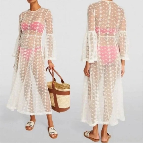 Doen Adalise Sea Salt White Lace Sheer
Maxi Dress XS NWT - Picture 2 of 9